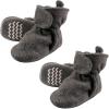 imageHudson Baby Cozy Warm Toddler Slipper Booties with Non Skid BottomCharcoal Fleece