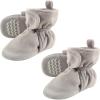imageHudson Baby Cozy Warm Toddler Slipper Booties with Non Skid BottomGray Velour