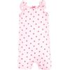 imageHudson Baby Unisex Cotton RompersPink Strawberry
