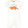 imageHudson Baby Unisex Cotton RompersTriceratops