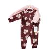 imageHudson Baby babygirls Plush JumpsuitsBurgundy Floral