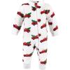 imageHudson Baby babygirls Plush JumpsuitsChristmas Tree Truck