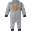 imageHudson Baby babygirls Plush JumpsuitsGray Football