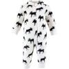 imageHudson Baby babygirls Plush JumpsuitsMoose Zipper