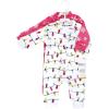 imageHudson Baby babygirls Plush JumpsuitsPink Christmas Lights