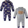 imageHudson Baby babygirls Plush JumpsuitsGray Football
