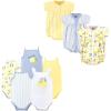 imageHudson Baby unisexbaby Cotton Bodysuits and Rompers 8pieceYellow Lemon
