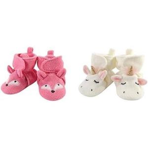 imageHudson Baby Cozy Fleece Booties 2PackMiss FoxModern Unicorn