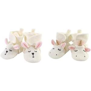 imageHudson Baby Cozy Fleece Booties 2PackModern BunnyModern Unicorn