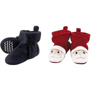 imageHudson Baby Cozy Fleece Booties 2PackNavySanta