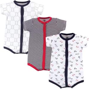 imageHudson Baby Unisex Cotton RompersAhoy
