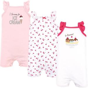 imageHudson Baby Unisex Cotton RompersBanana Split