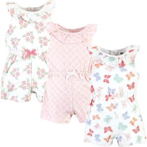 imageHudson Baby Unisex Cotton RompersButterflies