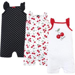 imageHudson Baby Unisex Cotton RompersCherries