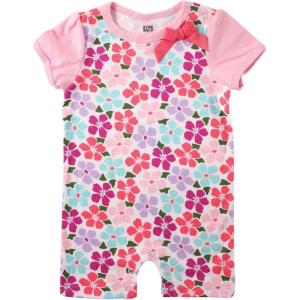 imageHudson Baby Unisex Cotton RompersFlower