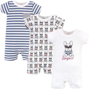 imageHudson Baby Unisex Cotton RompersFrench Dog