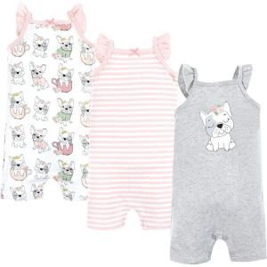 imageHudson Baby Unisex Cotton RompersGirl Whimsical Dog