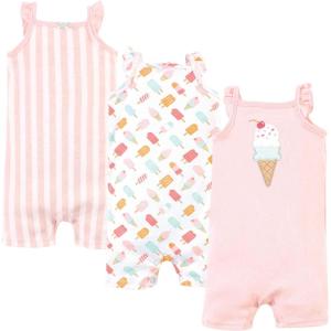 imageHudson Baby Unisex Cotton RompersIce Cream