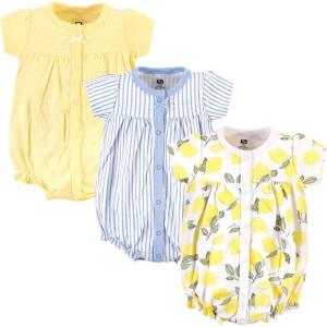 imageHudson Baby Unisex Cotton RompersLemon