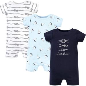 imageHudson Baby Unisex Cotton RompersLittle Sailer