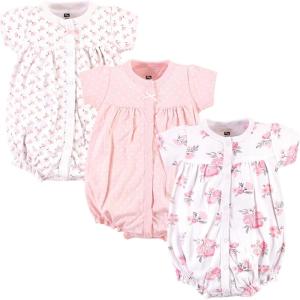 imageHudson Baby Unisex Cotton RompersPink Floral