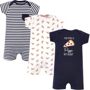 imageHudson Baby Unisex Cotton RompersPizza