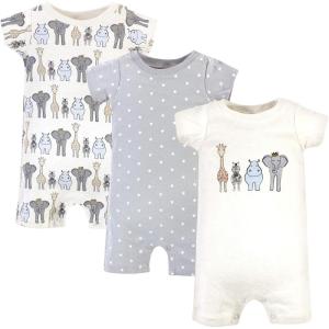 imageHudson Baby Unisex Cotton RompersRoyal Safari