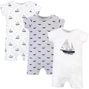 imageHudson Baby Unisex Cotton RompersSail the Sea