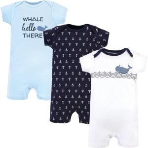 imageHudson Baby Unisex Cotton RompersSailor Whale