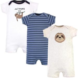 imageHudson Baby Unisex Cotton RompersSloth