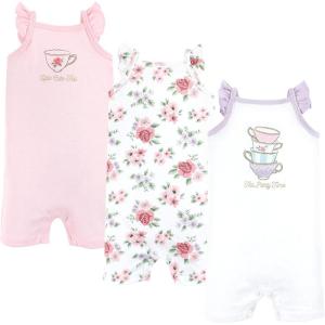 imageHudson Baby Unisex Cotton RompersTea Party