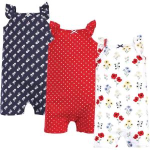 imageHudson Baby Unisex Cotton RompersWildflower