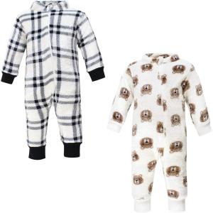imageHudson Baby babygirls Plush JumpsuitsBear
