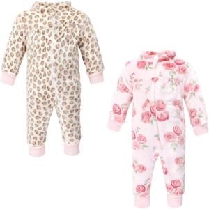imageHudson Baby babygirls Plush JumpsuitsBlush Rose