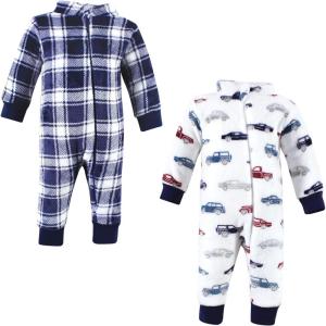 imageHudson Baby babygirls Plush JumpsuitsCars