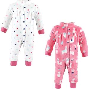 imageHudson Baby babygirls Plush JumpsuitsLlama