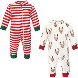 imageHudson Baby babygirls Plush JumpsuitsRudolph