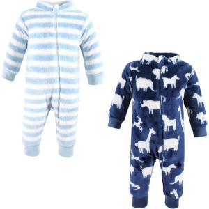 imageHudson Baby babygirls Plush JumpsuitsSafari Silhouette