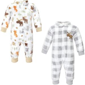 imageHudson Baby babygirls Plush JumpsuitsWoodland