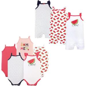 imageHudson Baby unisexbaby Cotton Bodysuits and Rompers 8pieceWatermelon