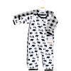 imageHudson Baby Unisex Baby Premium Quilted CoverallsBear Gray Black