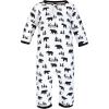 imageHudson Baby Unisex Baby Premium Quilted CoverallsBear Gray Black