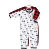 imageHudson Baby Unisex Baby Premium Quilted CoverallsBuffalo Plaid Bear