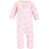 imageHudson Baby Unisex Baby Premium Quilted CoverallsPink Gray Elephant