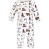 imageHudson Baby babygirls Cotton CoverallsChristmas Forest