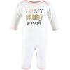 imageHudson Baby babygirls Cotton CoverallsDaddys Princess