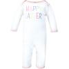 imageHudson Baby babygirls Cotton CoverallsHappy Easter