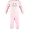imageHudson Baby babygirls Cotton CoverallsPink Gray Elephant