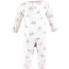 imageHudson Baby babygirls Cotton CoverallsPink Gray Elephant