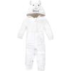 imageHudson Baby Unisex Baby Plush Jumpsuits Animal FaceNeutral Llama